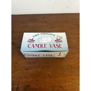 Vintage The Original Candle Vase Acrylic Flower Frogs In Original Box